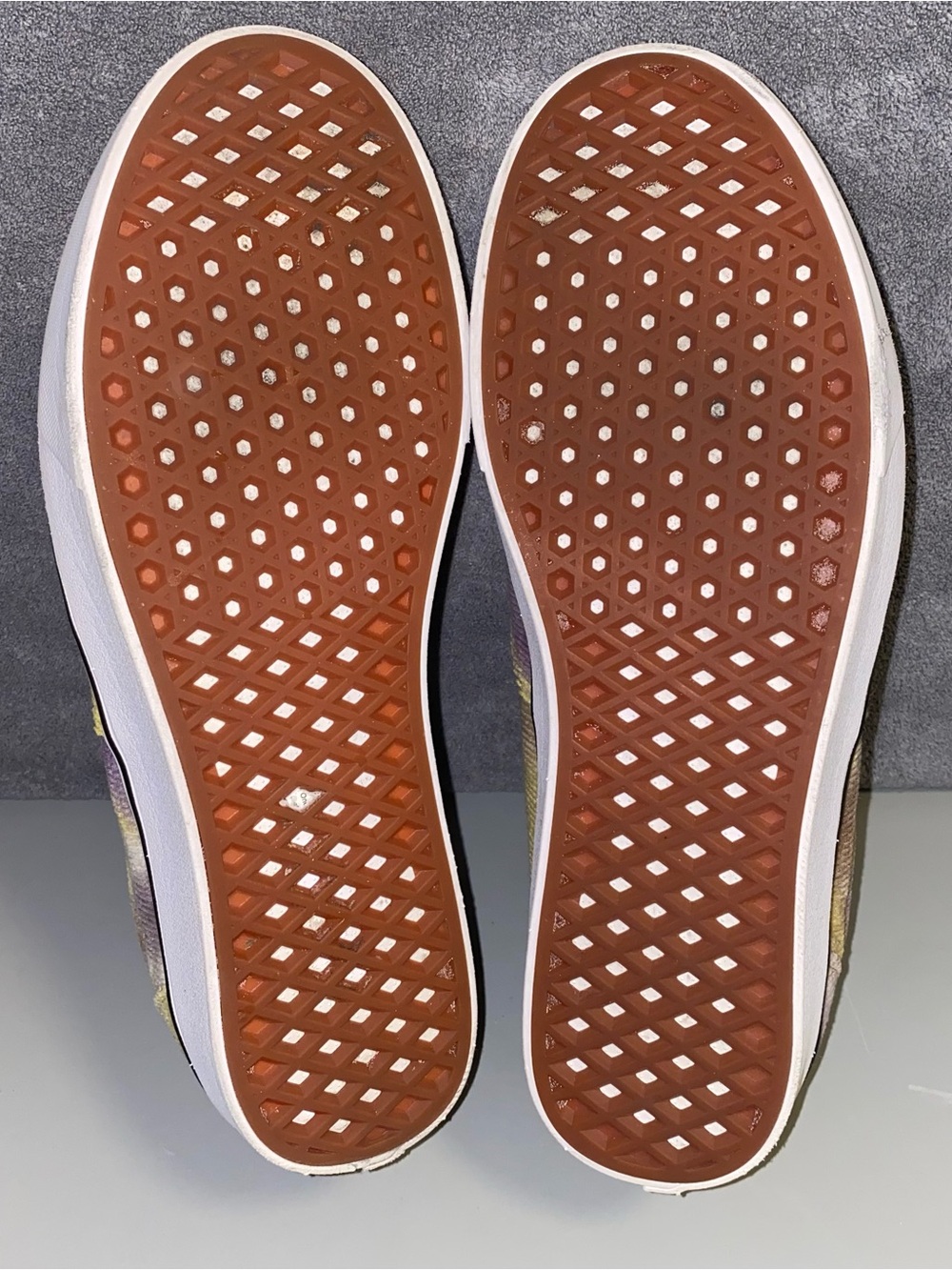 Vans Size 12 ComfyCush Era Blotched Multi/Purple Velvet Shoes - Picture 10 of 14